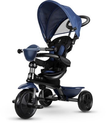 QPlay Cosy 4-in-1 Trehjulssykkel, Blå