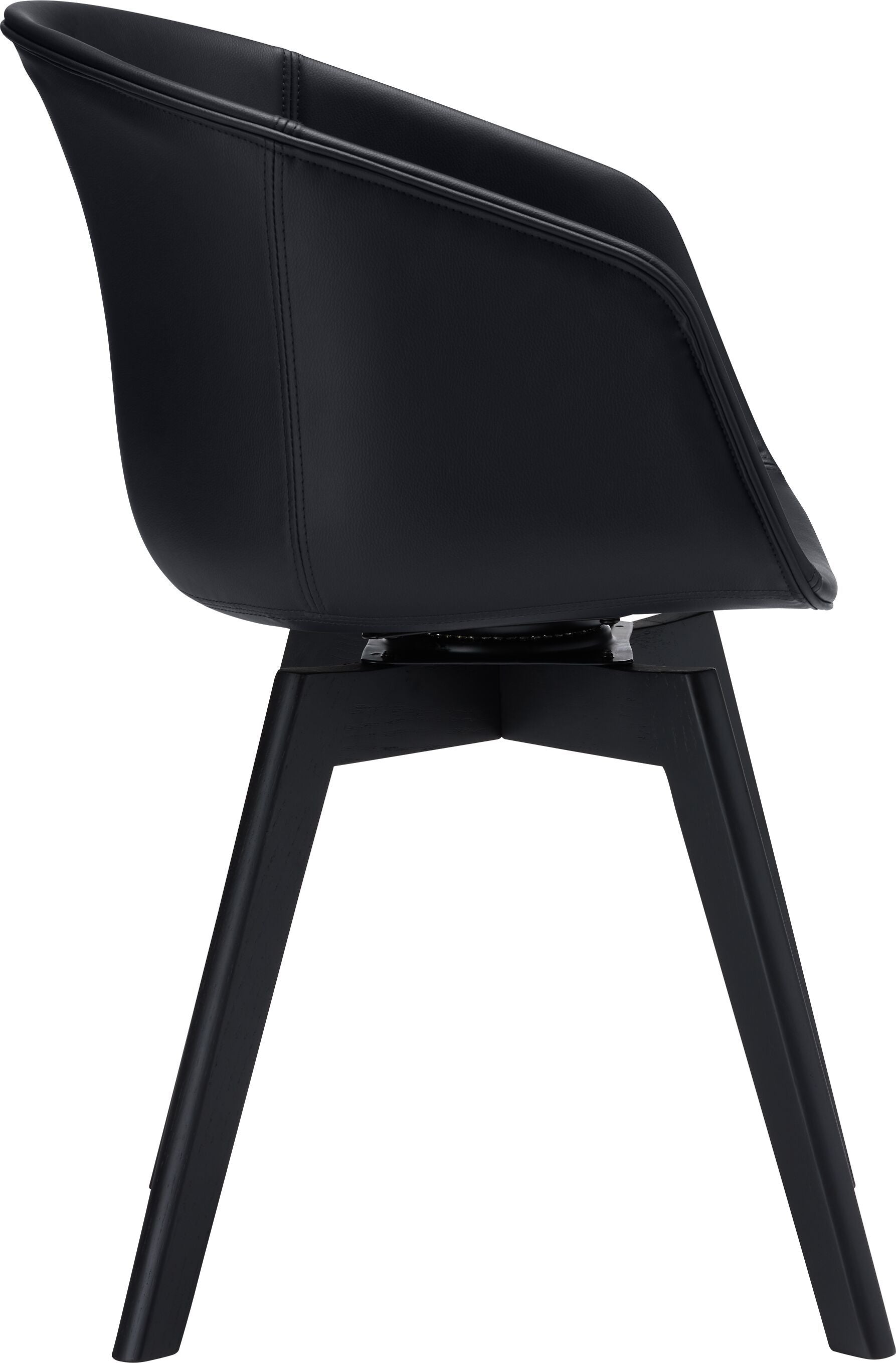 GIANNI Stuhl - Schwarz / B: 53.5 cm x T: 55.5 cm x H: 84.0 cm