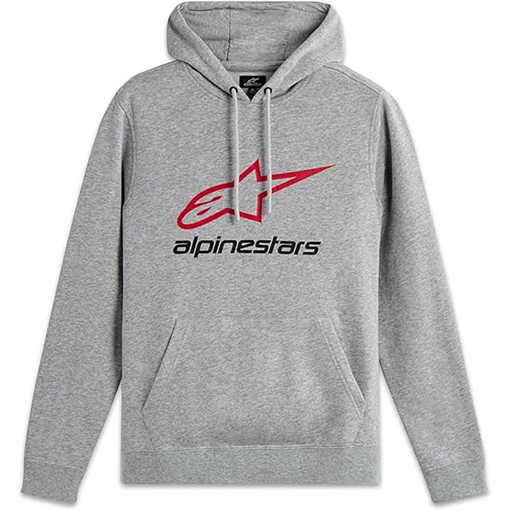 Alpinestars - Sweat à capuche Always V3 Gris Clair / Rouge / Noir