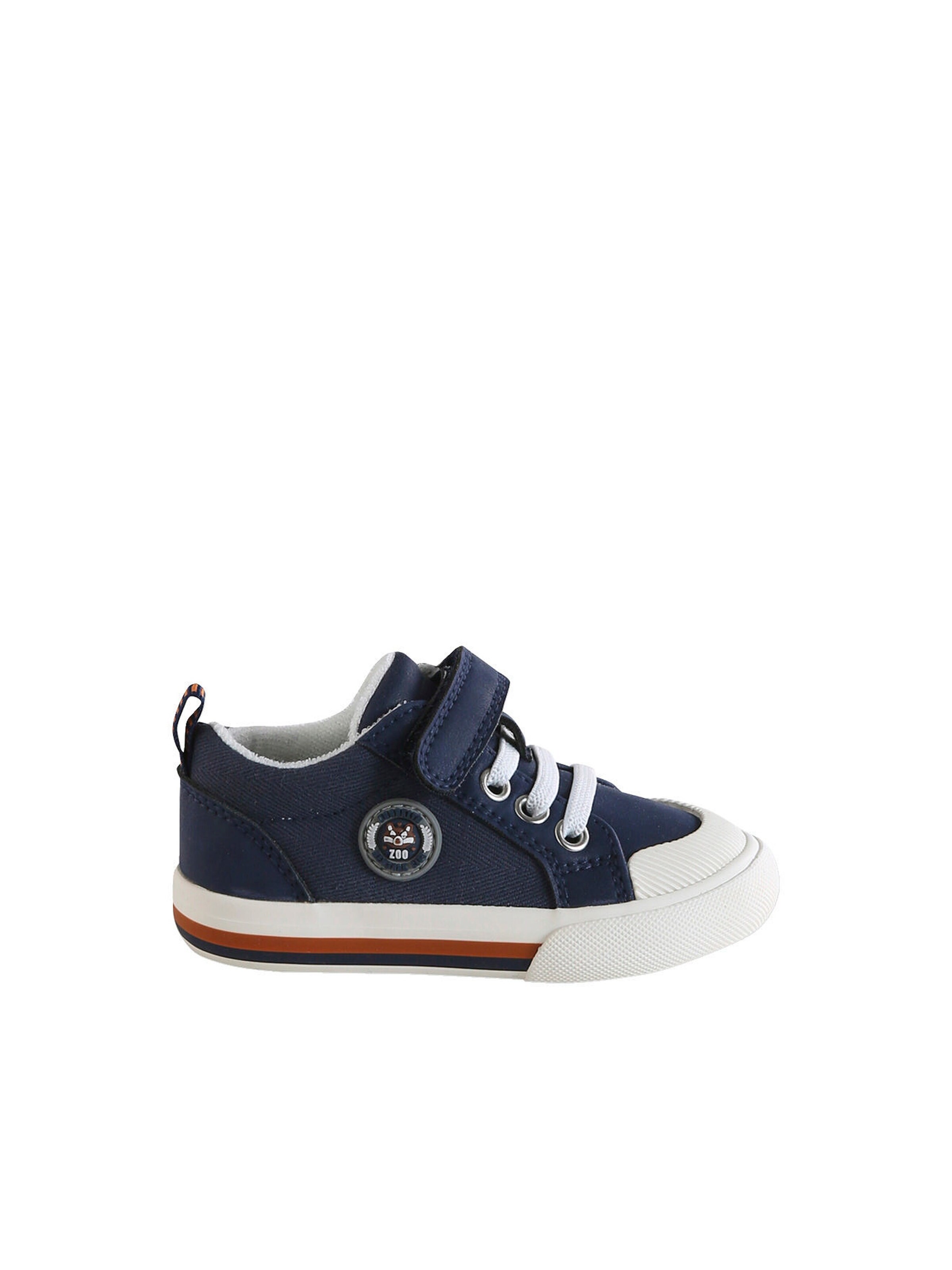 Vertbaudet Baby Klett-Sneakers mit Schnürung marine