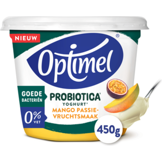 Optimel Probiotica Yoghurt Mango Passievrucht Smaak 0% Vet 450 g