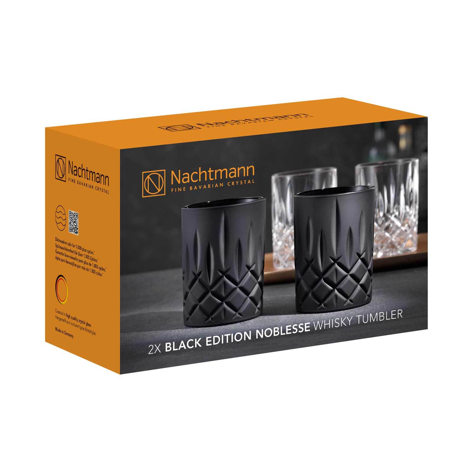 Nachtmann Whiskygläser Noblesse Black Edition 295 ml 2er Set