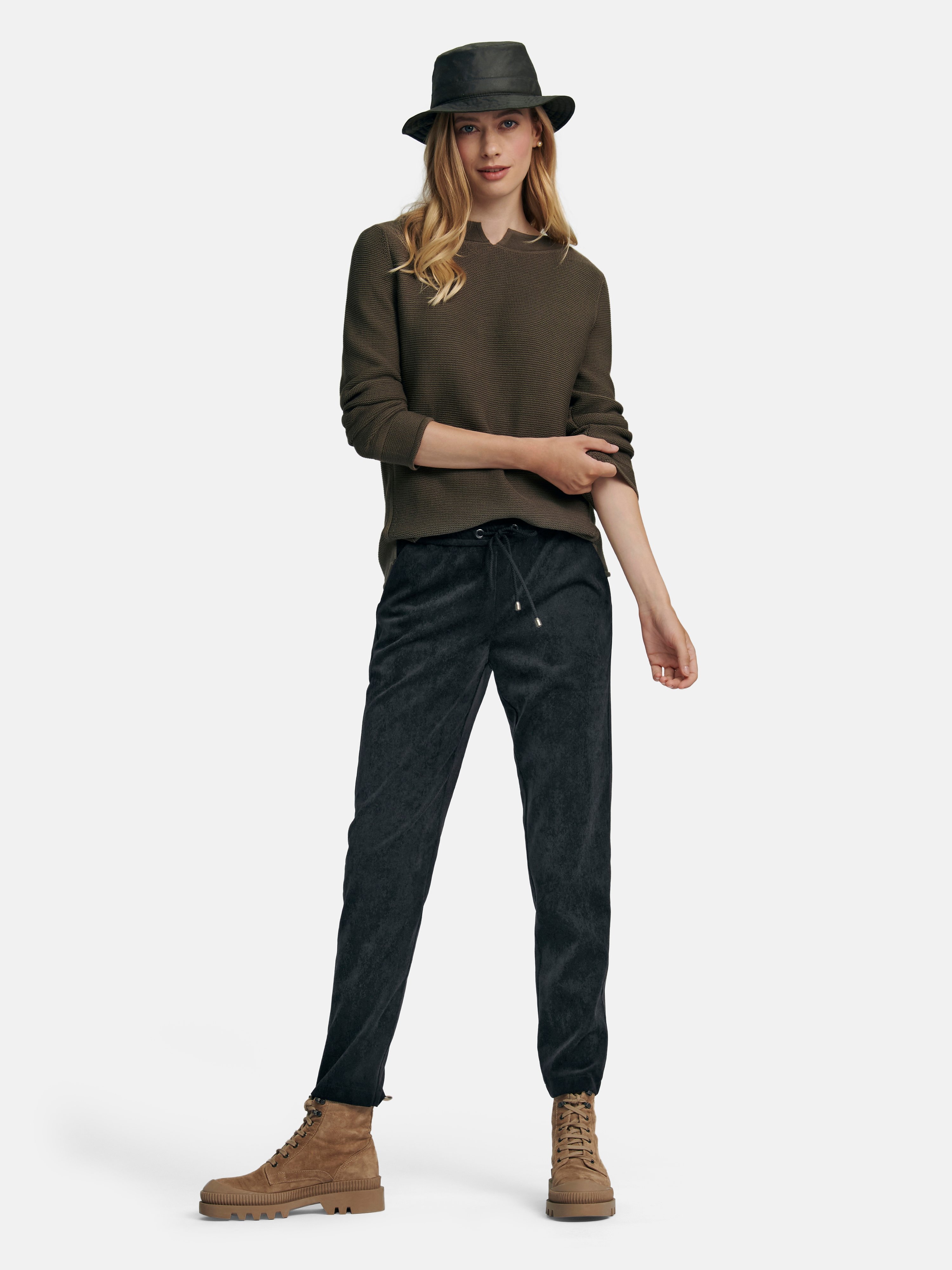 Feincord-Schlupf-Hose