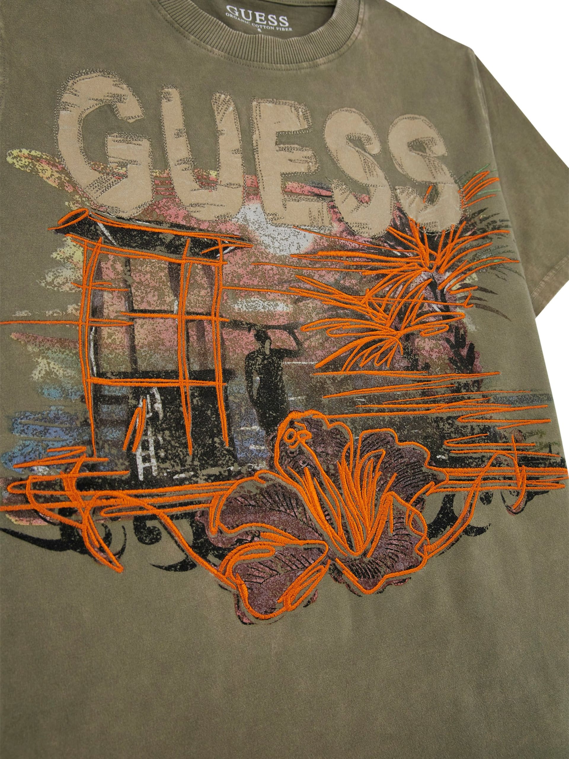 Camiseta de gola redonda oversized (tamanhos 7 a 16)