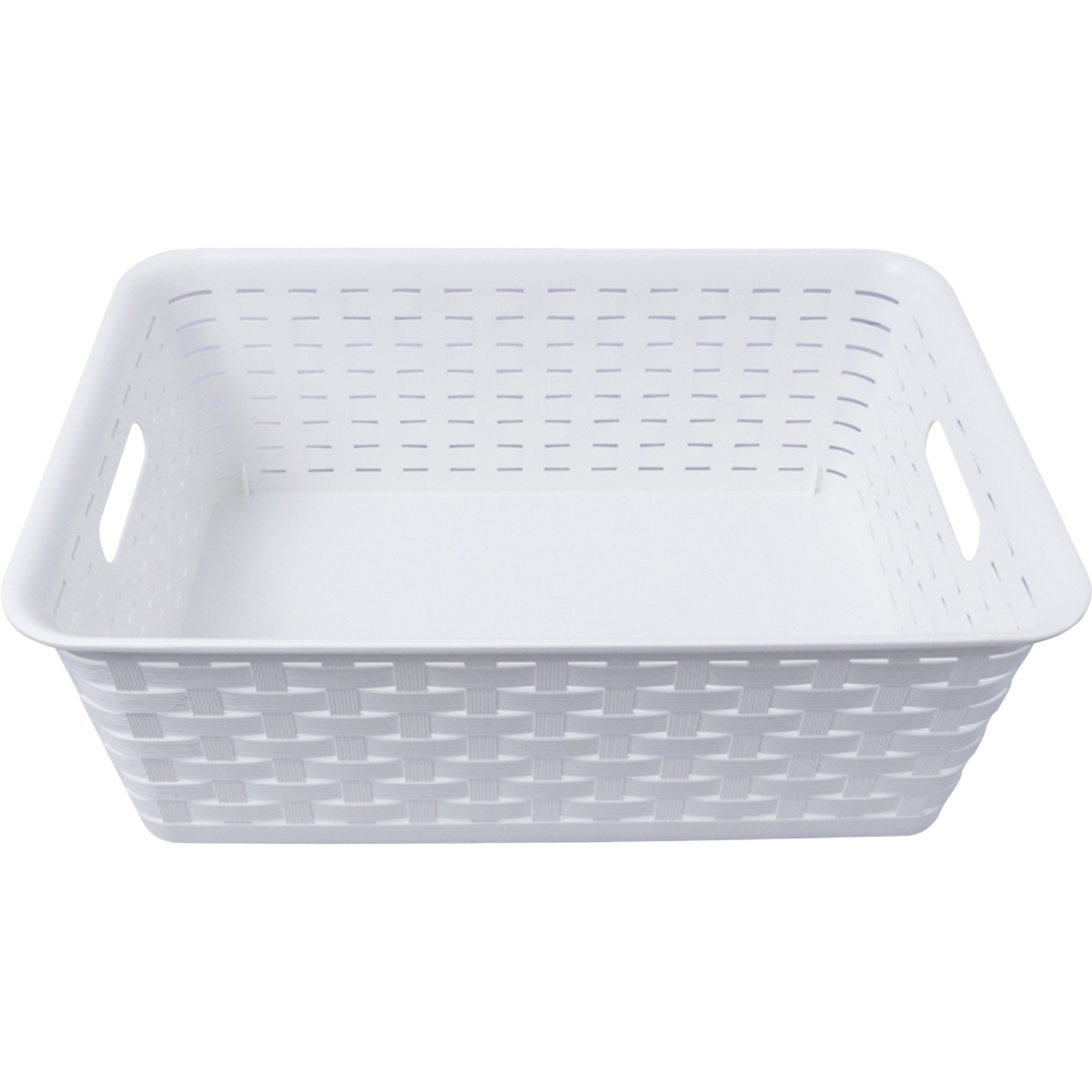 Aufbewahrungsbox weiss 40 x 27,5 x 14 cm