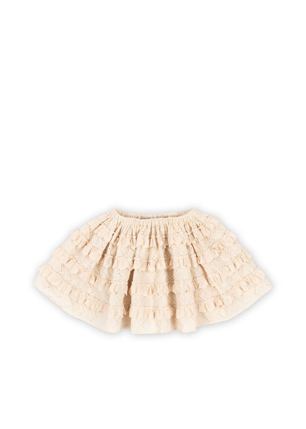 Frilla nederdel - buttercream - 12M