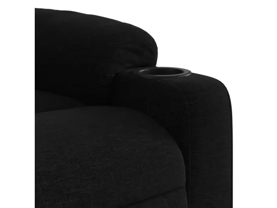 Fauteuil inclinable Noir Tissu