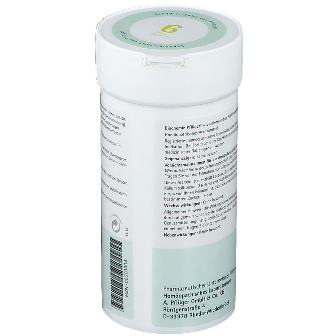 Biochemie Pflüger® Nr. 6 Kalium sulfuricum D6 Pulver