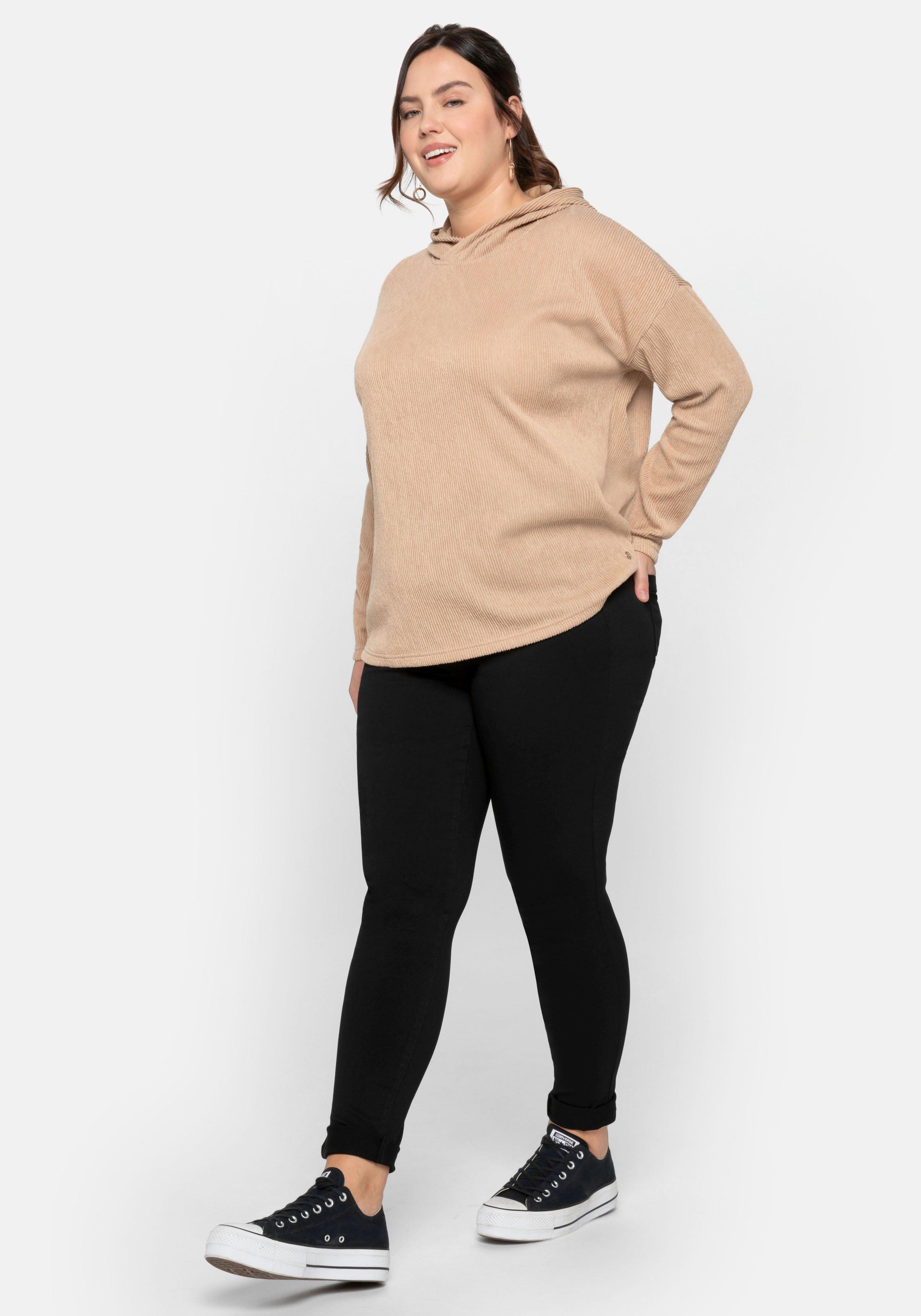 Treggings mit Schlupfbund und Gürtelschlaufen