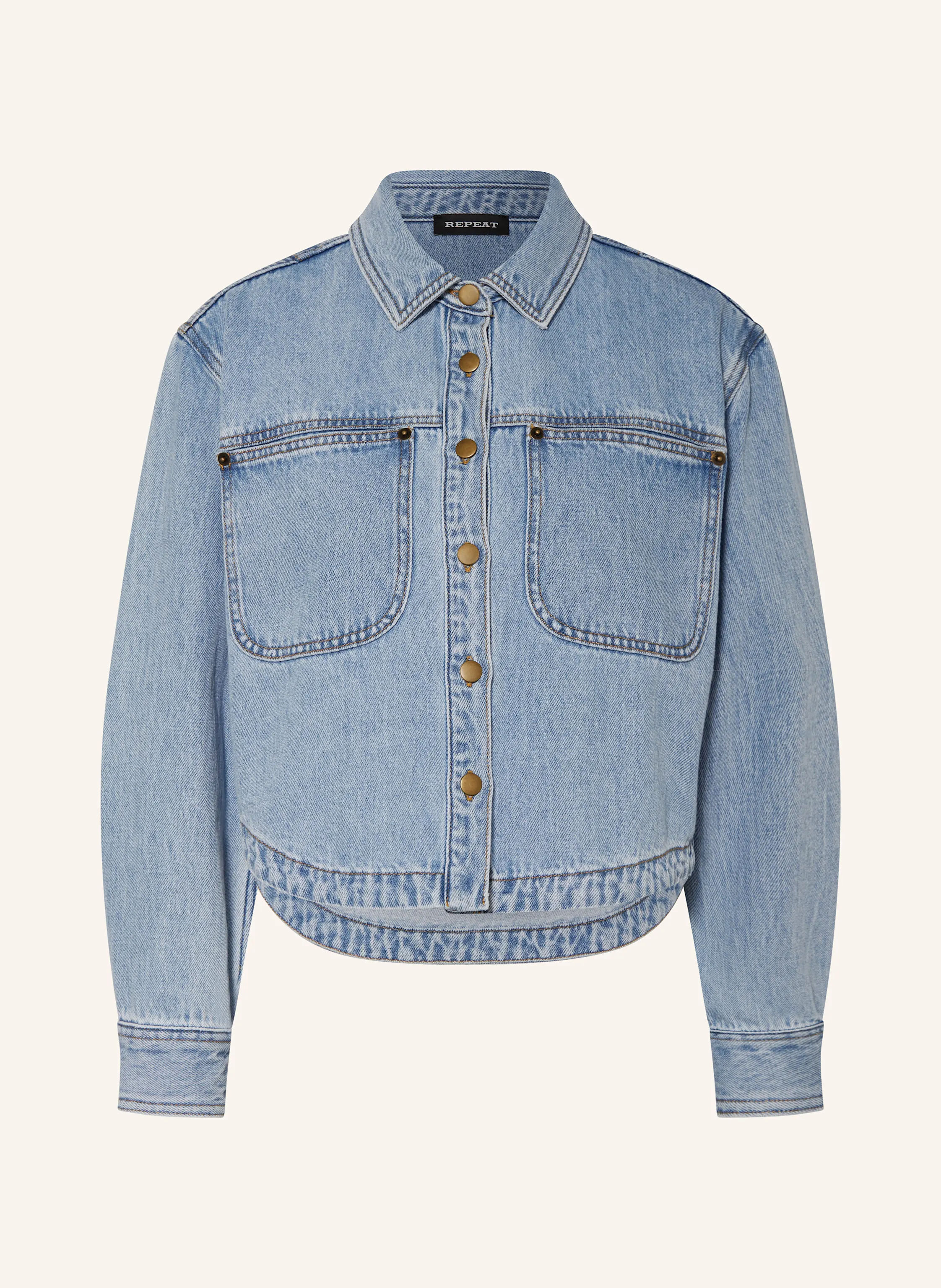 REPEAT Cropped-Jeansjacke
