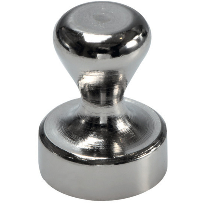 Berec Design Griffmagnete, 12 mm, silber, 2 Stück