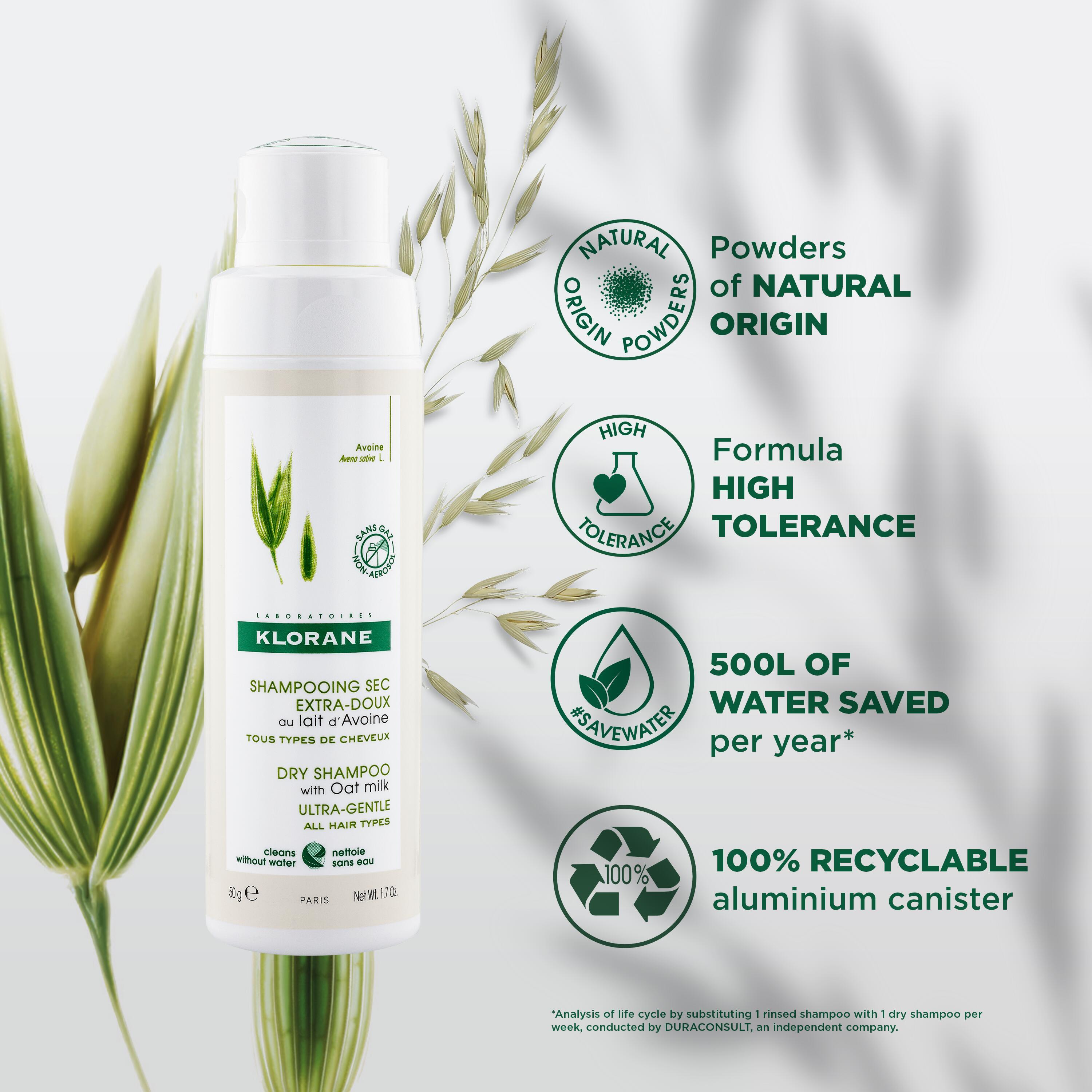 Klorane Trockenshampoo Pdr Hafermilch Puder 50 g