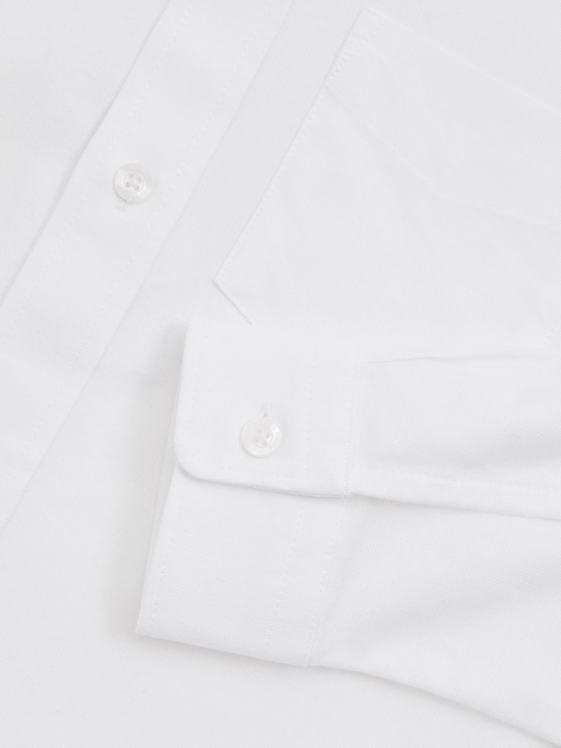 Wit - Reiss Greenwich Oxford overhemd met knopen