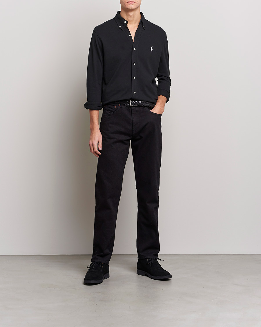 Polo Ralph Lauren Featherweight Mesh Shirt Polo Black