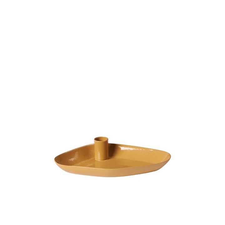Broste Copenhagen - Mie Kerzentablett, Mini 10 x 8 x 2 cm, cinnamon sand