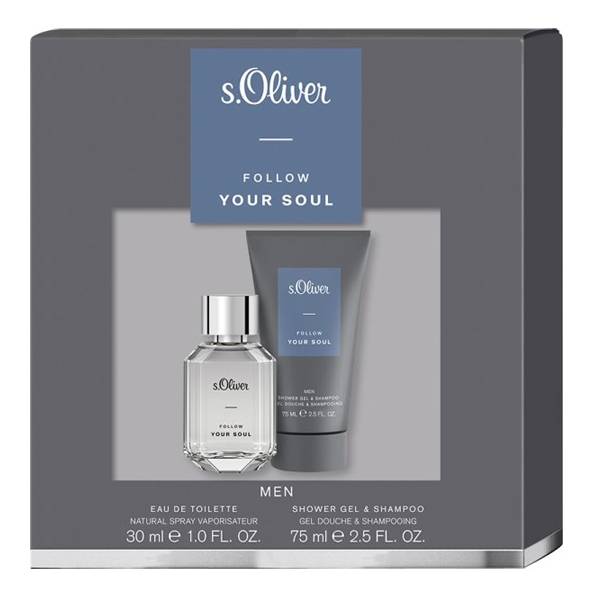 s.oliver Follow Your Soul Men Giftset Eau De Toilette & Douchegel 1 st