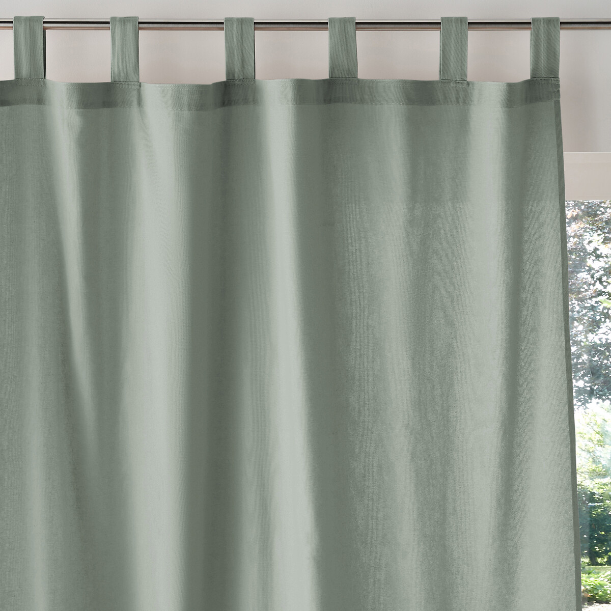 LA REDOUTE INTERIEURS<br>Cortina de laço em puro algodão Cenário