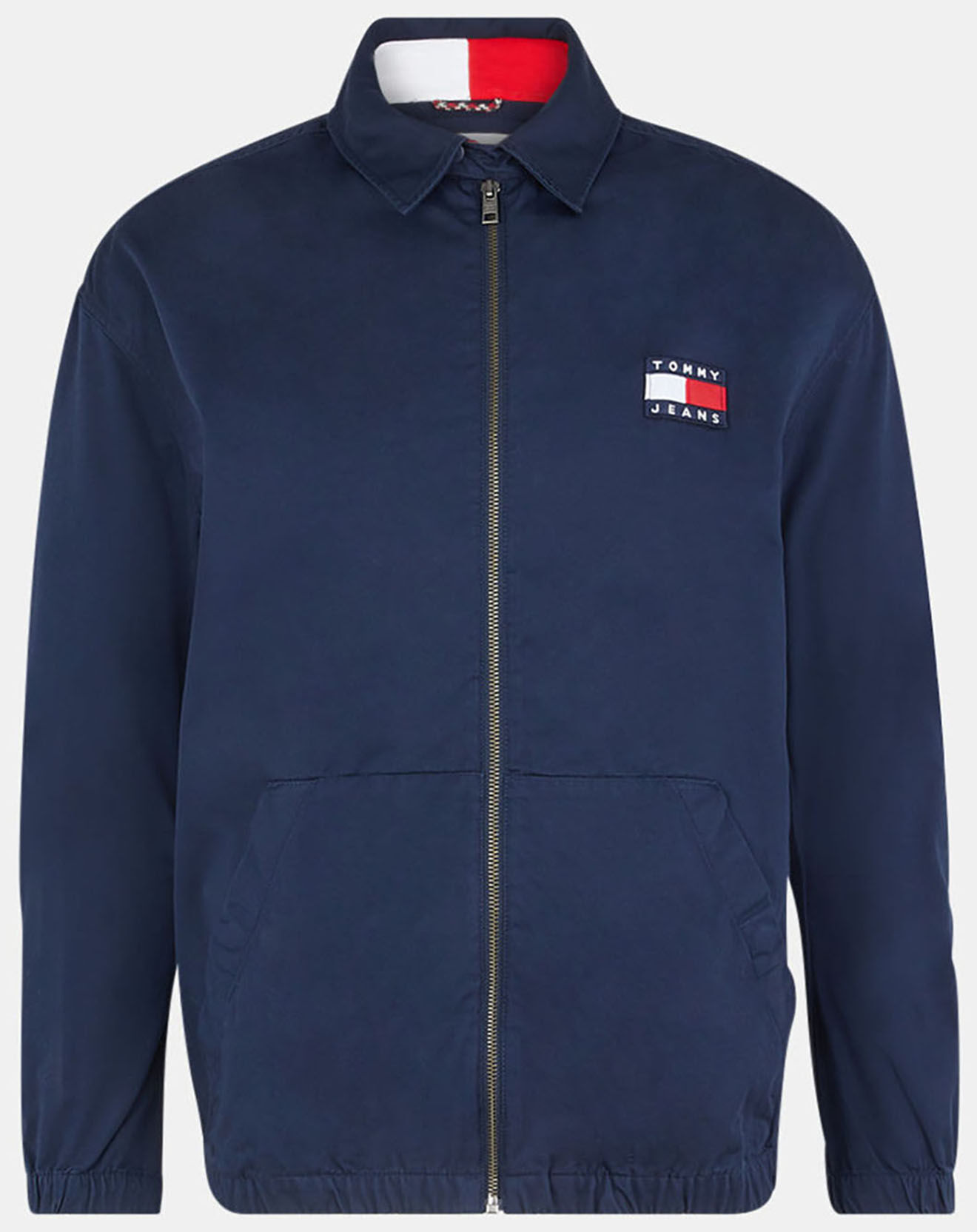 Tommy Jeans Blouson 100% Coton Bio casual badge bleu marine