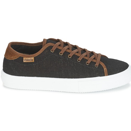 Victoria - BASKET LINO DETALLE MARRON - Noir / Marron