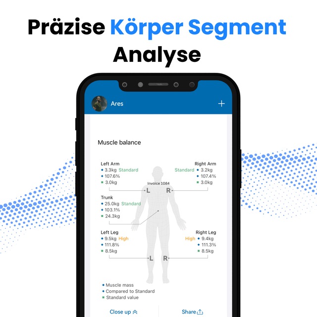 Renpho Körper-Analyse-Waage »Morpho Scan Körperanalysewaage« Mehrere Messungen und umfassende Gesundheitsanalyse