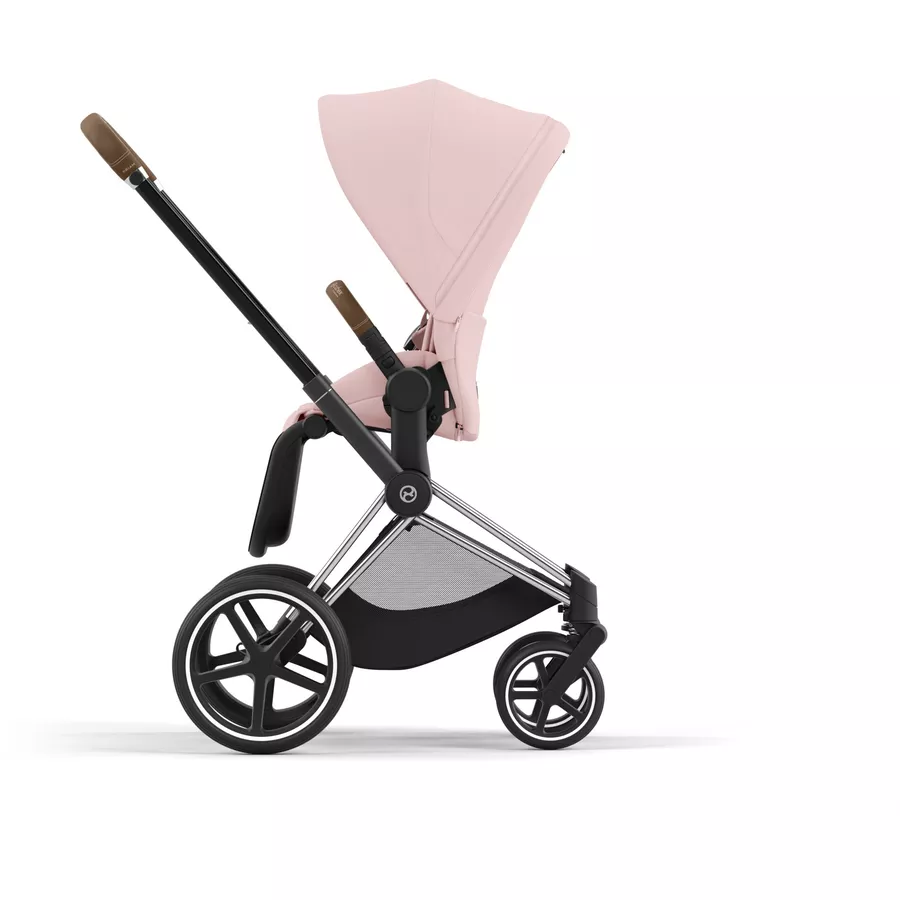 cybex PLATINUM Kombikinderwagen New Priam Chrome Brown Peach Pink
