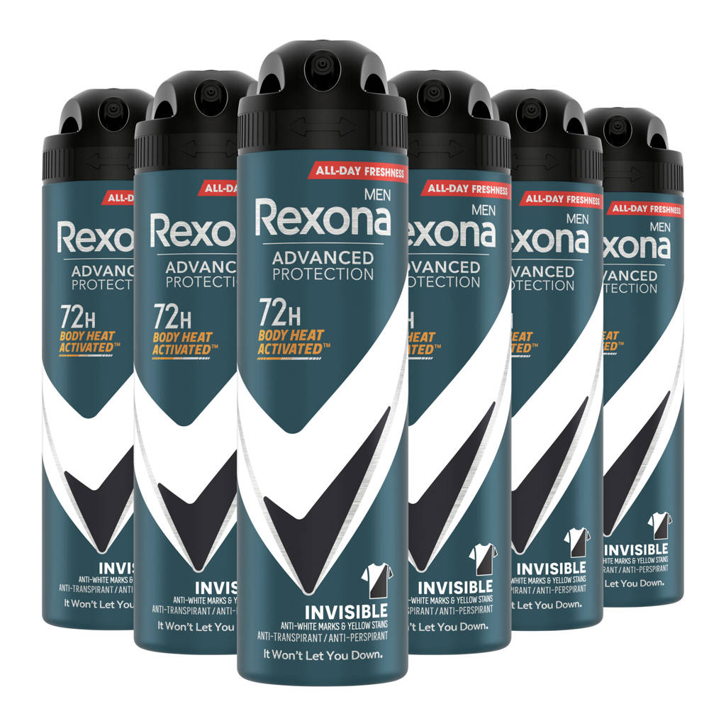 Invisible anti-transpirant deodorant spray - 6 x 150 ml