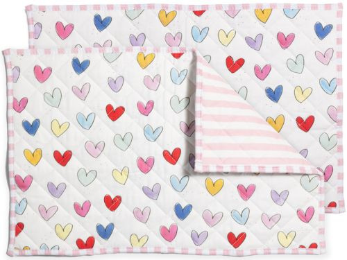 Set placemats (2 stuks) Hartjes