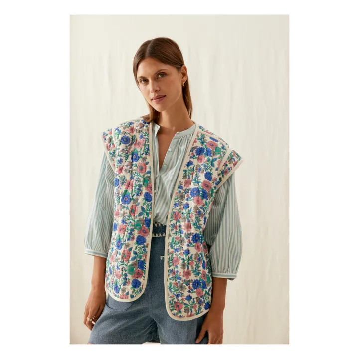 Louise Misha Veste Sans Manches Matelassée Andre - Collection Femme | Bleu