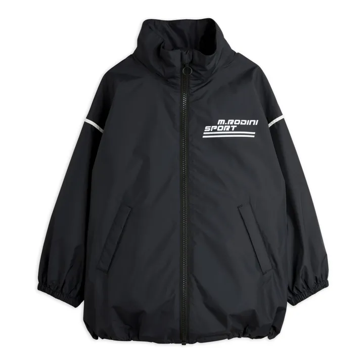 Mini Rodini Veste Coupe-Vent Sport Matière Recyclée | Noir