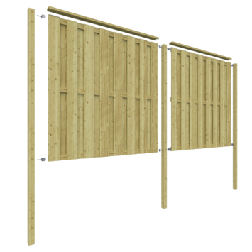 Schutting startpakket Royal grenen ca. 3,8 m lang