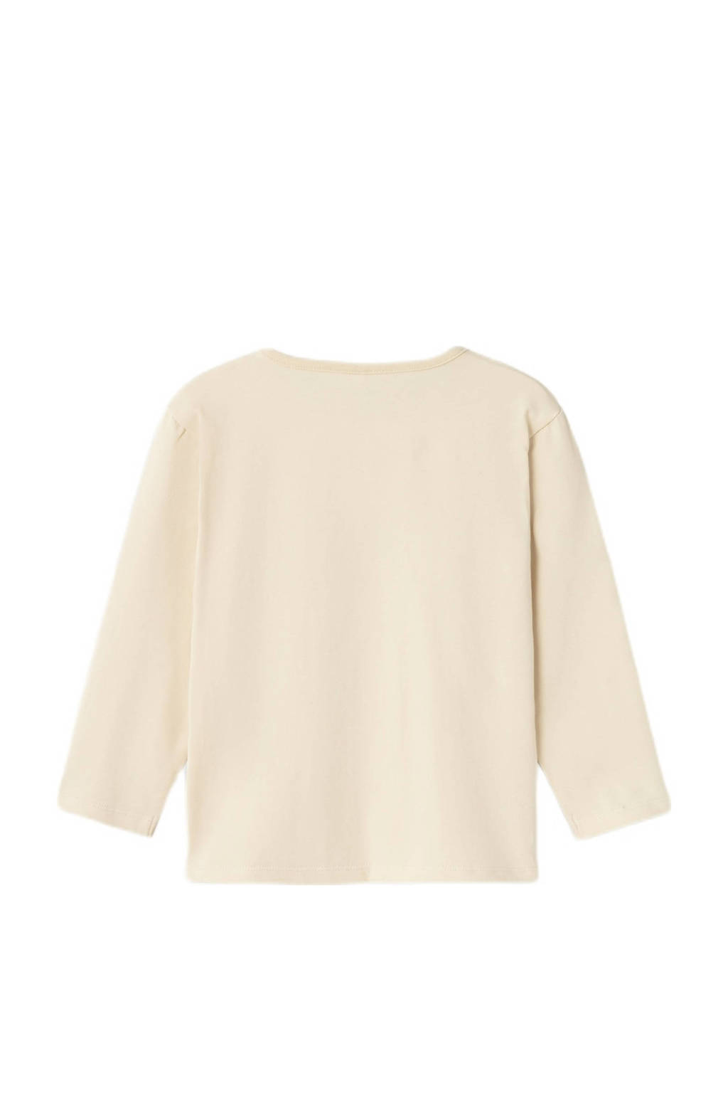 NAME IT longsleeve NMMOLAND met printopdruk beige