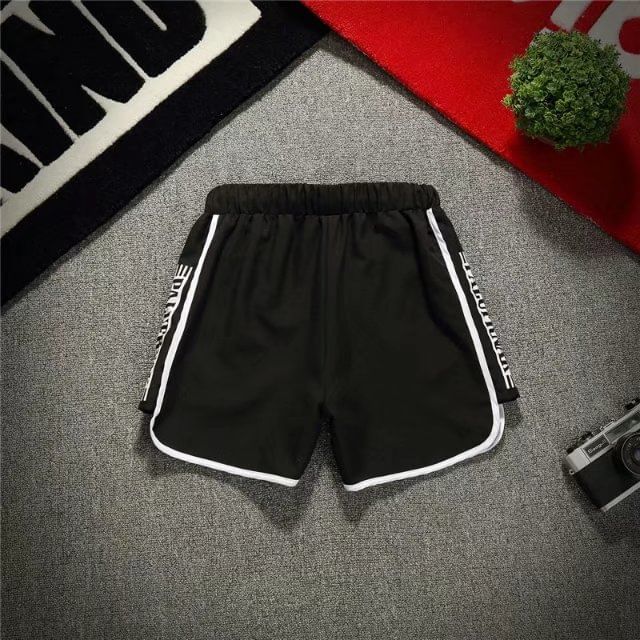 Wescosso - Sweatshorts met trekkoord en letters