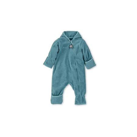 Sterntaler Overall aus Melangefleece türkis, 74