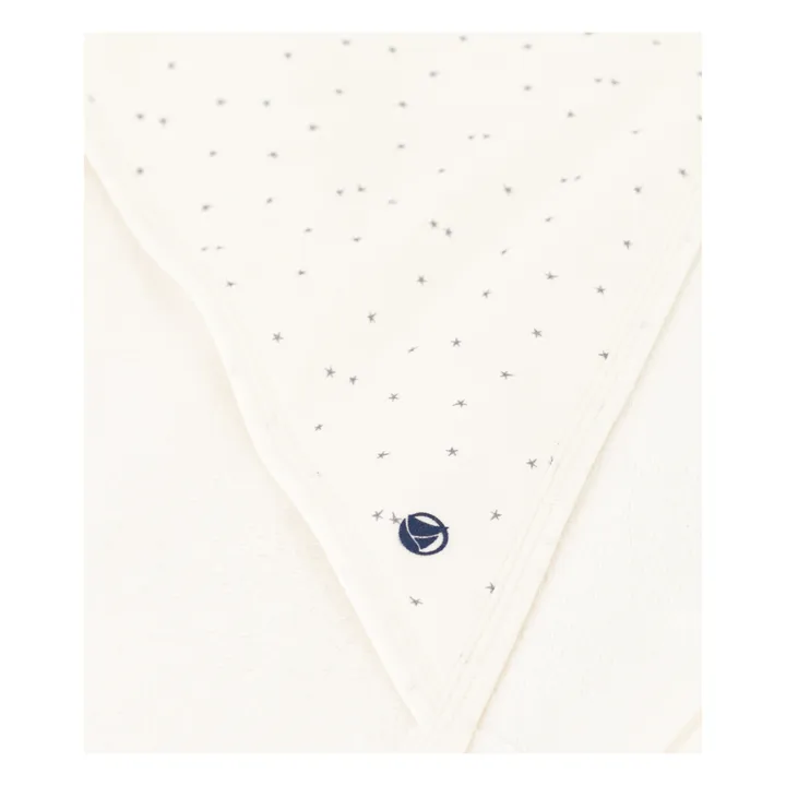 Petit Bateau Carré de Bain Mapine Etoiles | Blanc
