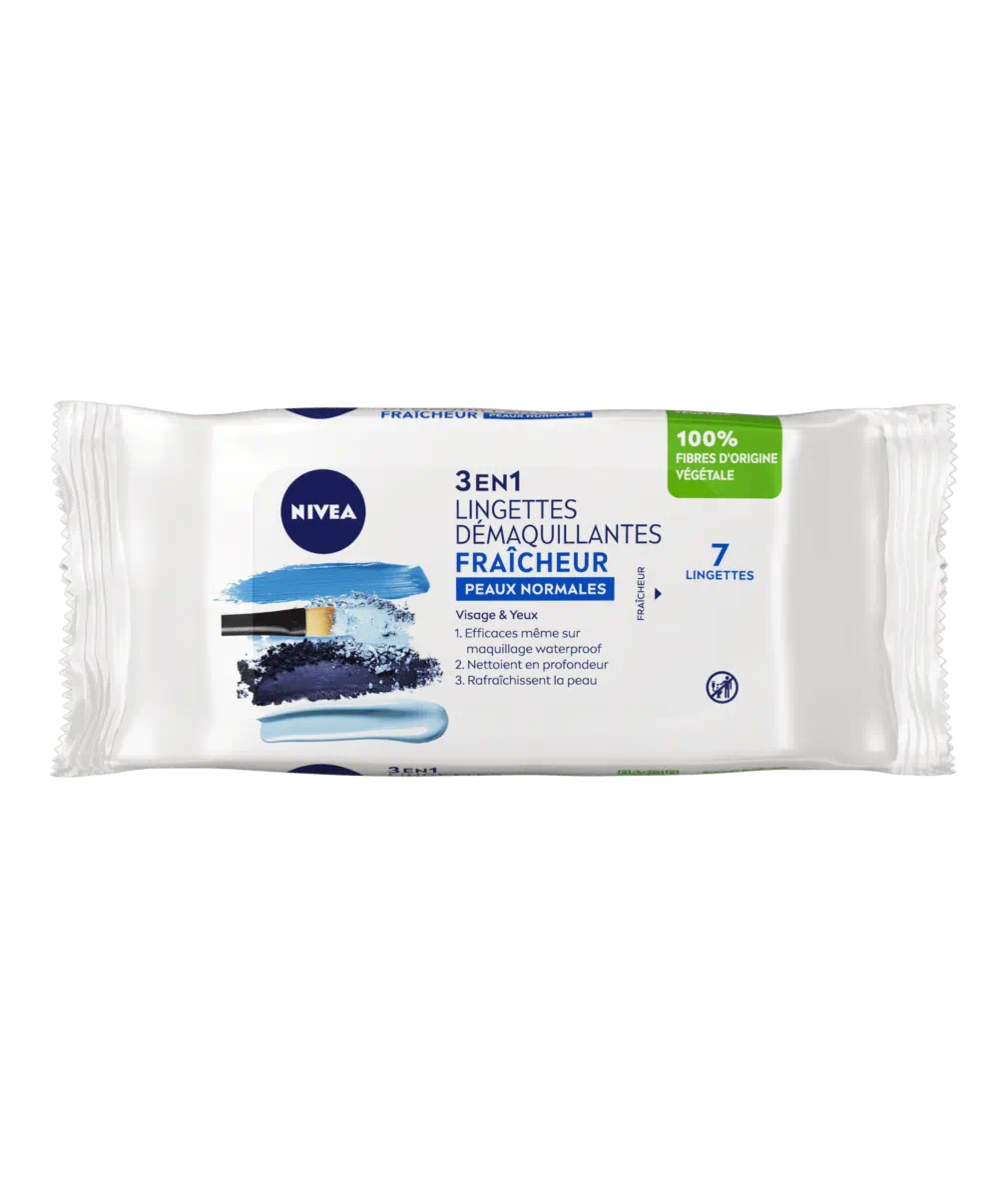 LINGETTES DÉMAQUILLANTES PEAUX NORMALES FORMAT VOYAGE