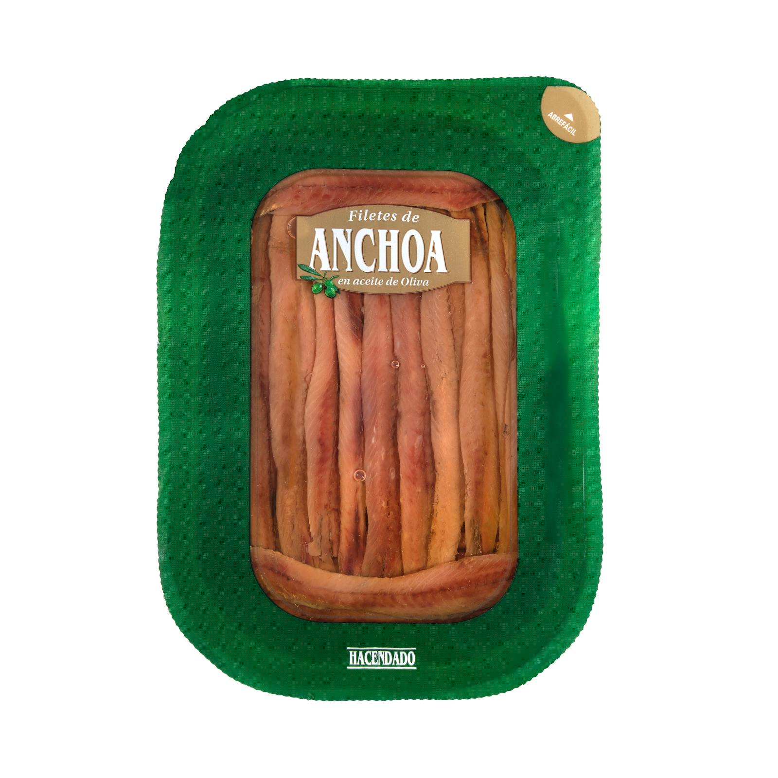 Filets d'anchois à l'huile d'olive Hacendado