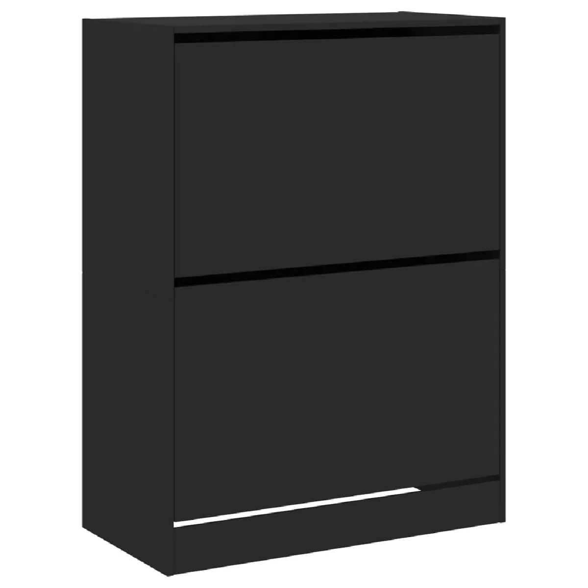 vidaXL Armoire à chaussures - Noir