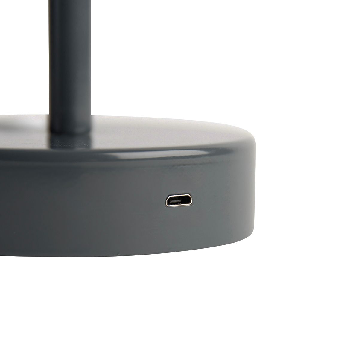 Tafellamp donkergrijs incl. LED oplaadbaar met touch dimmer - Renata