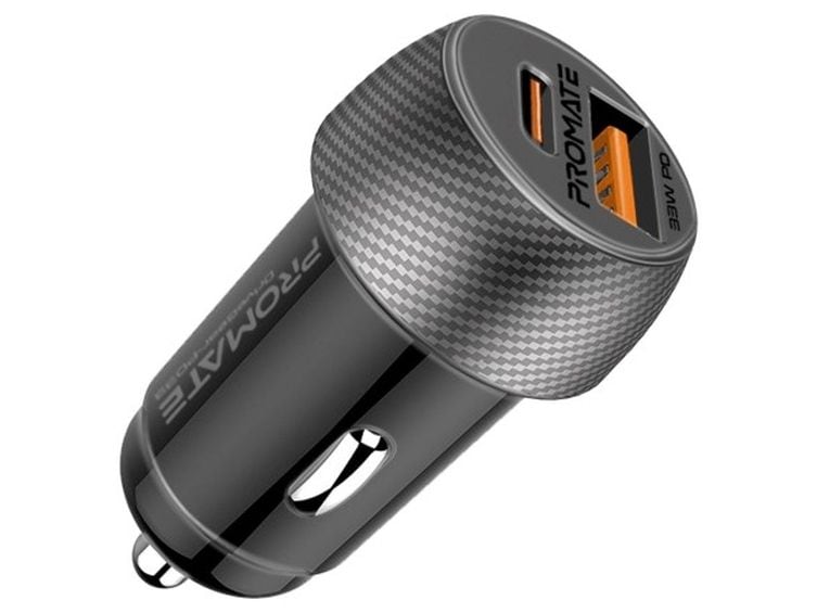 Promate Autoladegerät DriveGear PD33 Schnelles und sicheres Laden für unterwegs