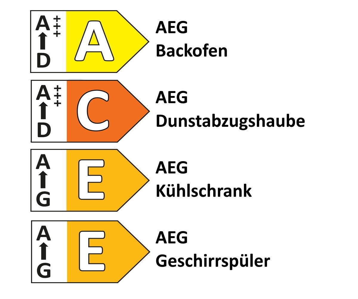 Einbauküche Esilia, sand ultramatt, inkl. AEG Elektrogeräte