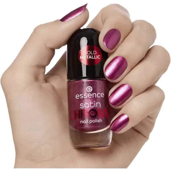 satin CHROME nail polish 03 Meta Maroon