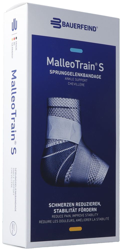 Bauerfeind MalleoTrain S Aktivbandage Gr3 links titan 1 Stk