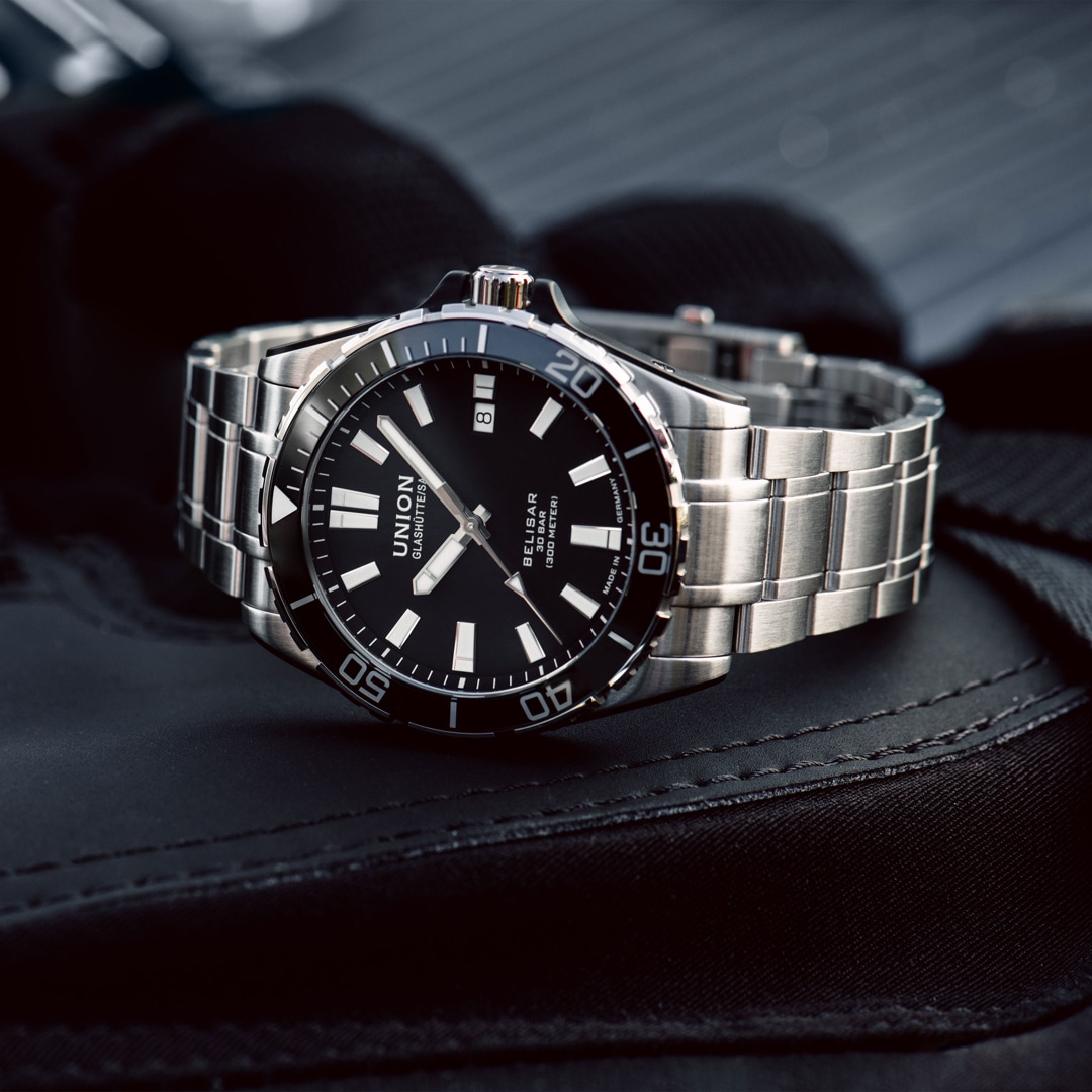Union Glashütte Belisar Datum Sport Pro Automatik Schwarz