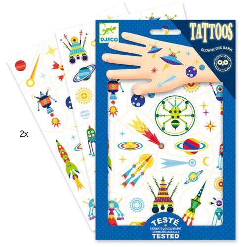 Djeco tattoos - ruimtevaart