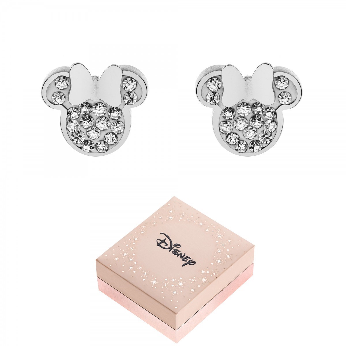 Boucles d'oreilles Disney ornées de Cristaux scintillants - Minnie