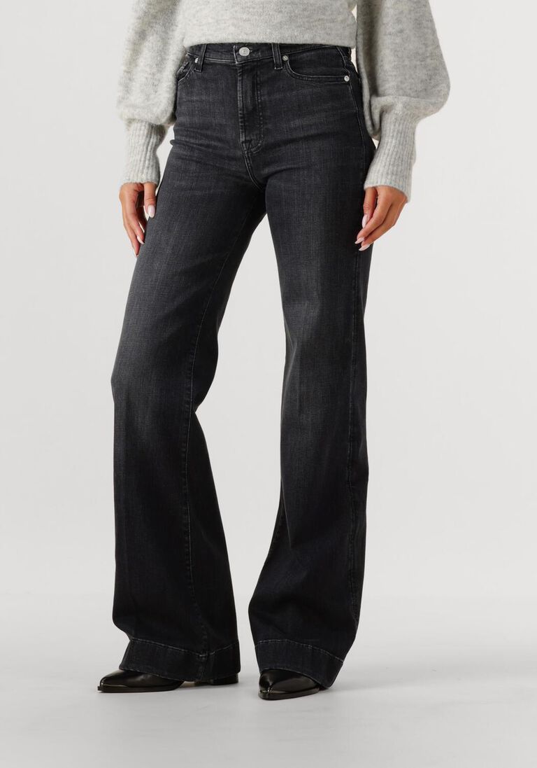 donkergrijze 7 for all mankind wide jeans modern dojo