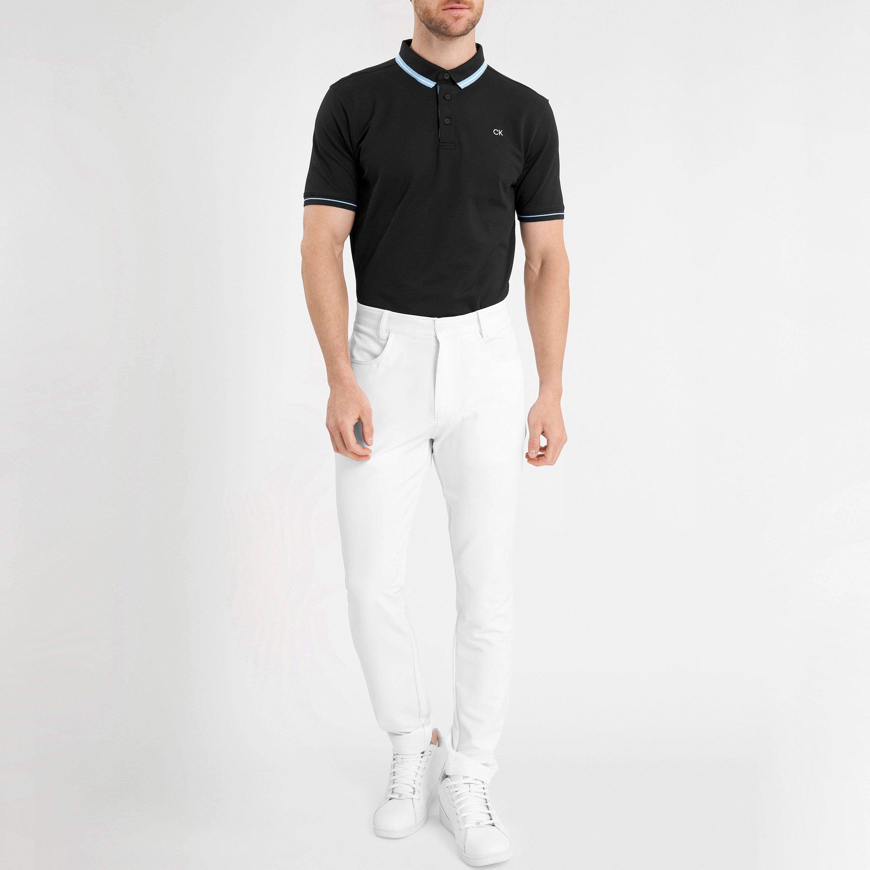 Calvin Klein Golf CKG Monogram Pique Polo Shirt Mens