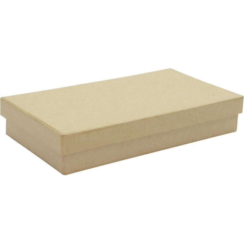Boite rectangle plate 18x10x3cm - Kraft