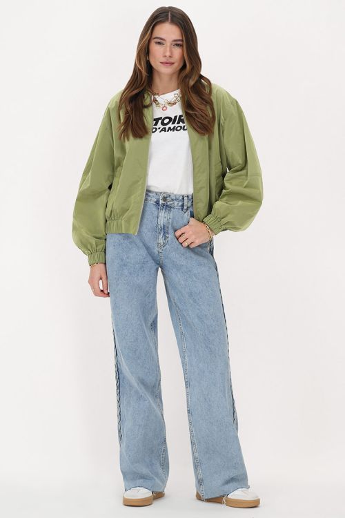 Groene bomber jacket