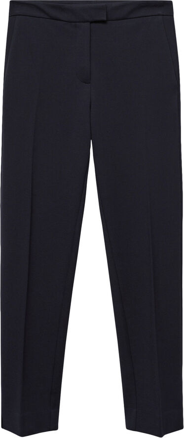 MANGO Pleated suit trousers Navy